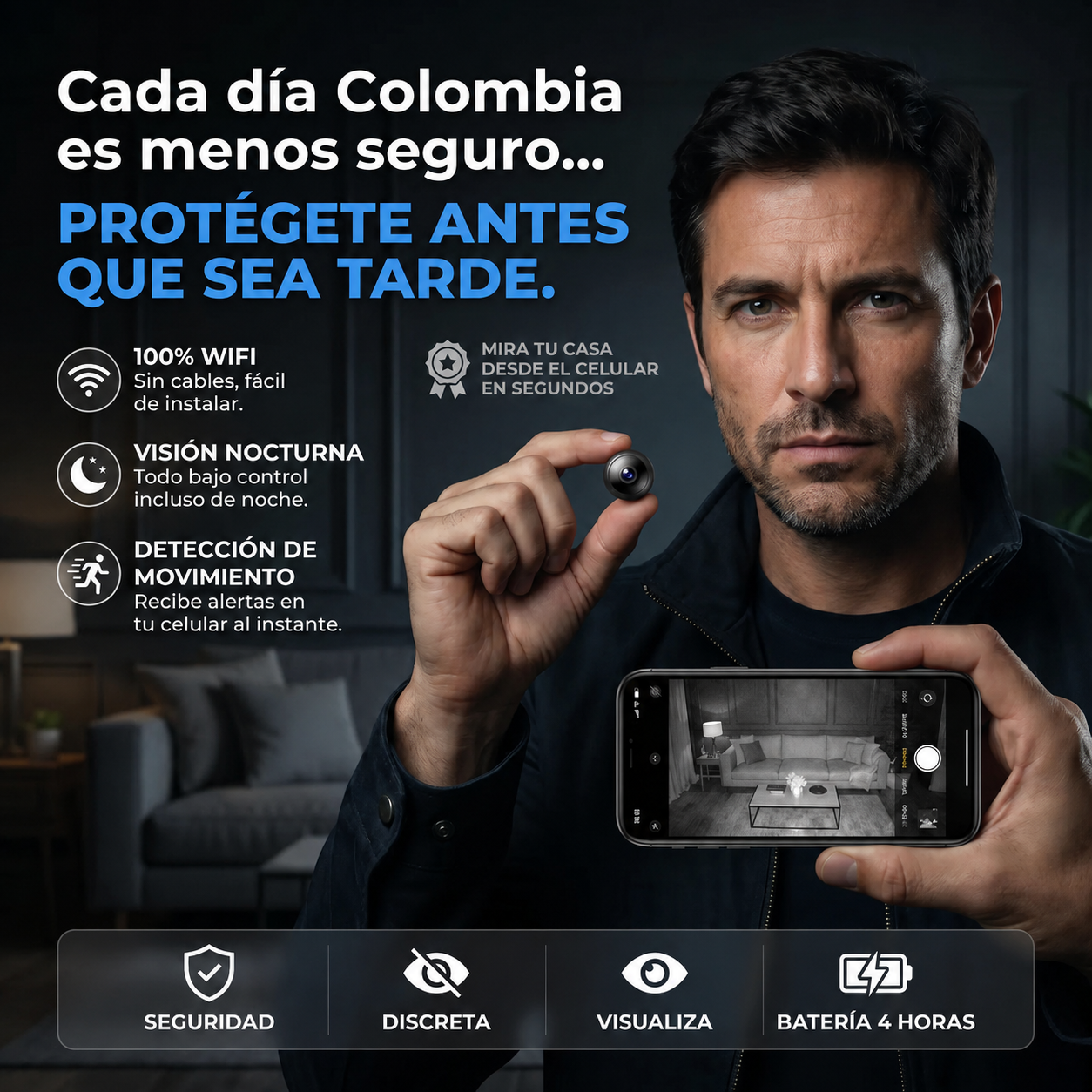 Edición Limitada Opticus Mini Cam™ - La verdadera mini cámara espía